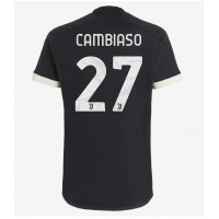 Camiseta Juventus Andrea Cambiaso #27 Tercera Equipación Replica 2023-24 mangas cortas